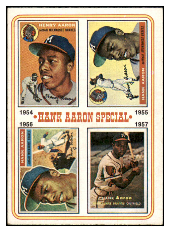 1974 Topps Baseball #002 Hank Aaron Braves EX-MT 517100