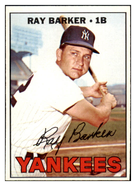 1967 Topps Baseball #583 Ray Barker Yankees NR-MT 517102