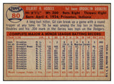 1957 Topps Baseball #080 Gil Hodges Dodgers EX 517114