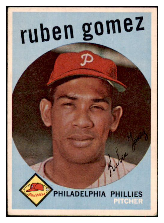 1959 Topps Baseball #535 Ruben Gomez Phillies VG-EX 517127