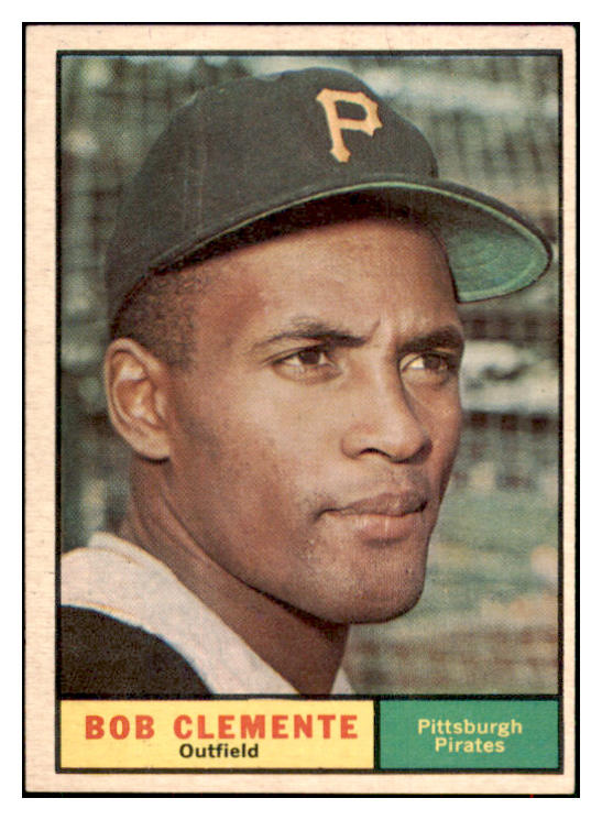 1961 Topps Baseball #388 Roberto Clemente Pirates EX+/EX-MT 517128