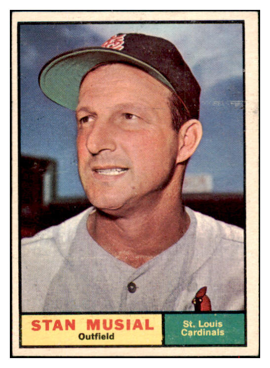 1961 Topps Baseball #290 Stan Musial Cardinals EX+/EX-MT 517131