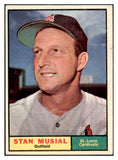 1961 Topps Baseball #290 Stan Musial Cardinals EX+/EX-MT 517131