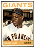 1964 Topps Baseball #150 Willie Mays Giants VG-EX 517149