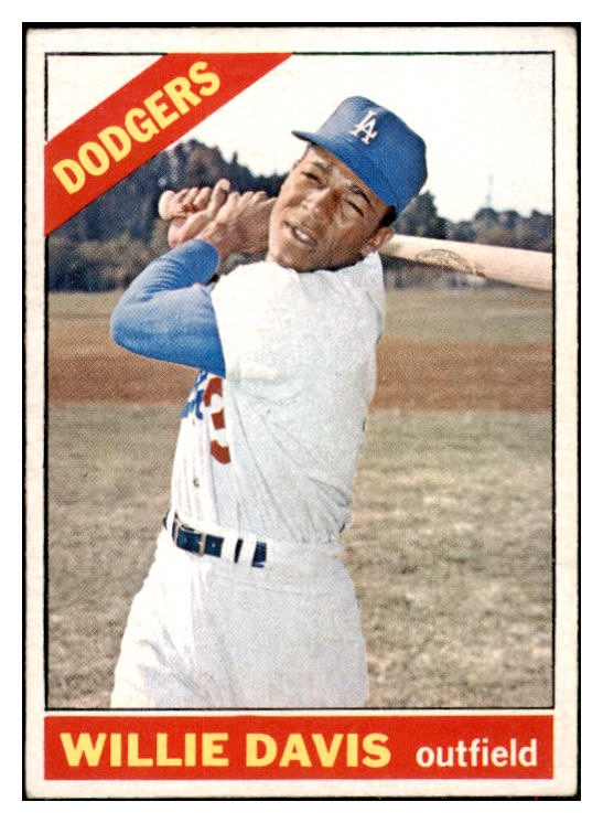 1966 Topps Baseball #535 Willie Davis Dodgers VG-EX 517152