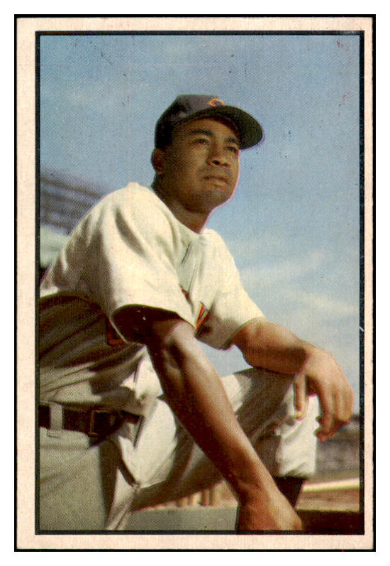 1953 Bowman Color Baseball #040 Larry Doby Indians EX-MT 517163