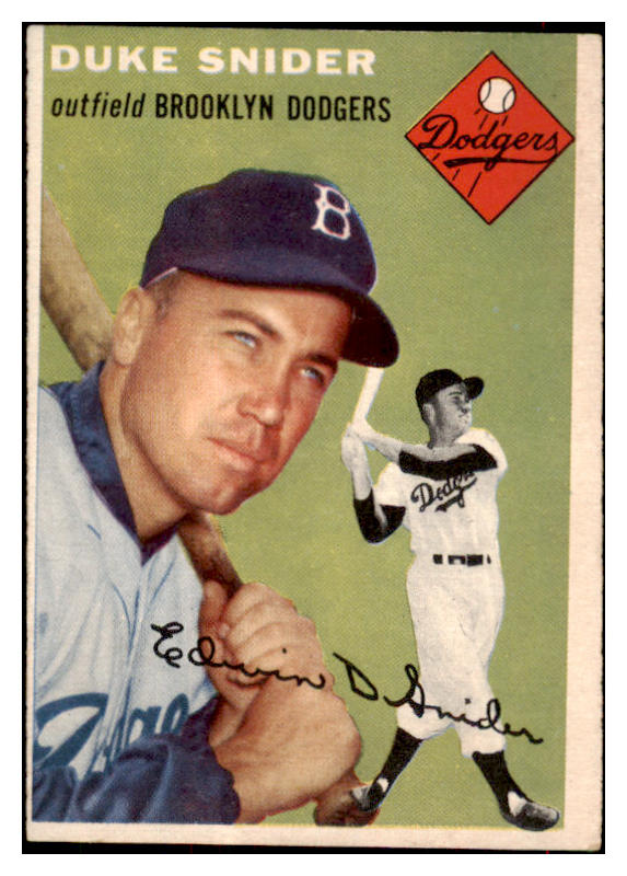 1954 Topps Baseball #032 Duke Snider Dodgers EX 517171