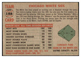 1956 Topps Baseball #188 Chicago White Sox Team EX-MT 517197