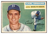 1956 Topps Baseball #233 Carl Erskine Dodgers EX-MT 517199