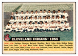 1956 Topps Baseball #085 Cleveland Indians Team EX+/EX-MT Dated 517204