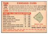 1956 Topps Baseball #011 Chicago Cubs Team EX-MT Dated 517207