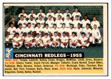 1956 Topps Baseball #090 Cincinnati Reds Team EX-MT Dated 517209