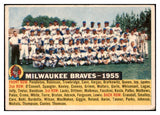 1956 Topps Baseball #095 Milwaukee Braves Team VG-EX/EX Dated 517210