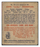 1949 Bowman Baseball #161 Jocko Thompson Phillies VG 517211