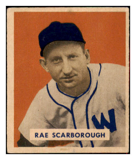 1949 Bowman Baseball #140 Ray Scarborough Senators EX 517213