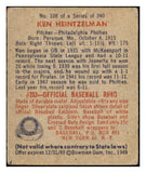 1949 Bowman Baseball #108 Ken Heintzelman Phillies VG-EX 517214