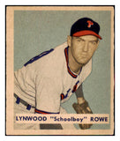 1949 Bowman Baseball #216 Schoolboy Rowe Phillies EX-MT 517219