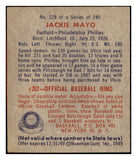 1949 Bowman Baseball #228 Jackie Mayo Phillies EX-MT 517221