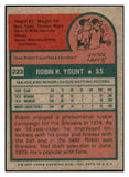 1975 Topps Mini Baseball #223 Robin Yount Brewers EX-MT 517223