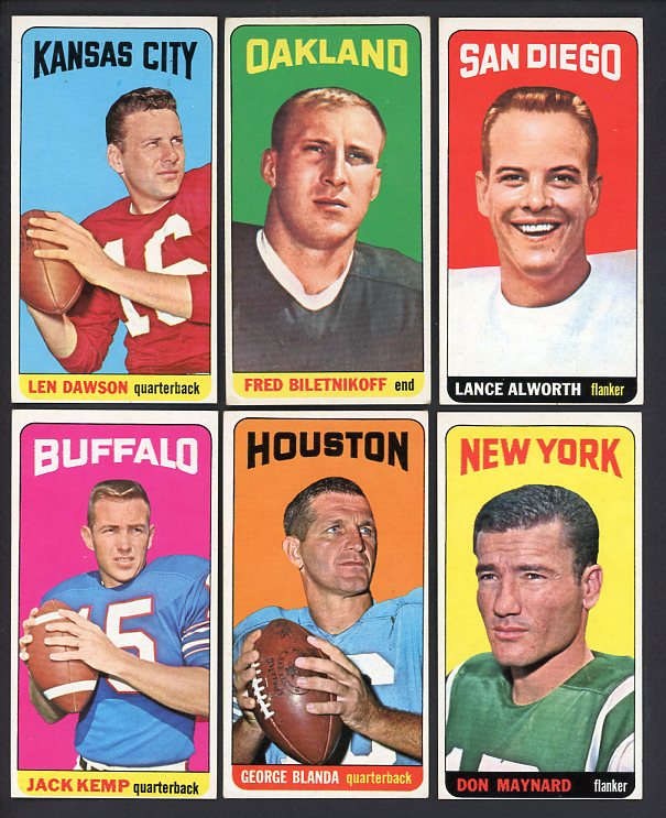 1965 Topps Football Near Set (-Namath) EX-MT Biletnikoff Dawson 517237