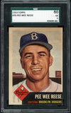 1953 Topps Baseball #076 Pee Wee Reese Dodgers SGC 5 EX 517247