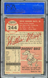 1953 Topps Baseball #244 Willie Mays Giants PSA 4 VG-EX 517265