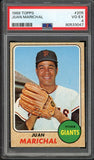 1968 Topps Baseball #205 Juan Marichal Giants PSA 4 VG-EX 517279