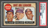 1968 Topps Baseball #004 A.L. RBI Leaders Carl Yastrzemski PSA 5 EX 517282