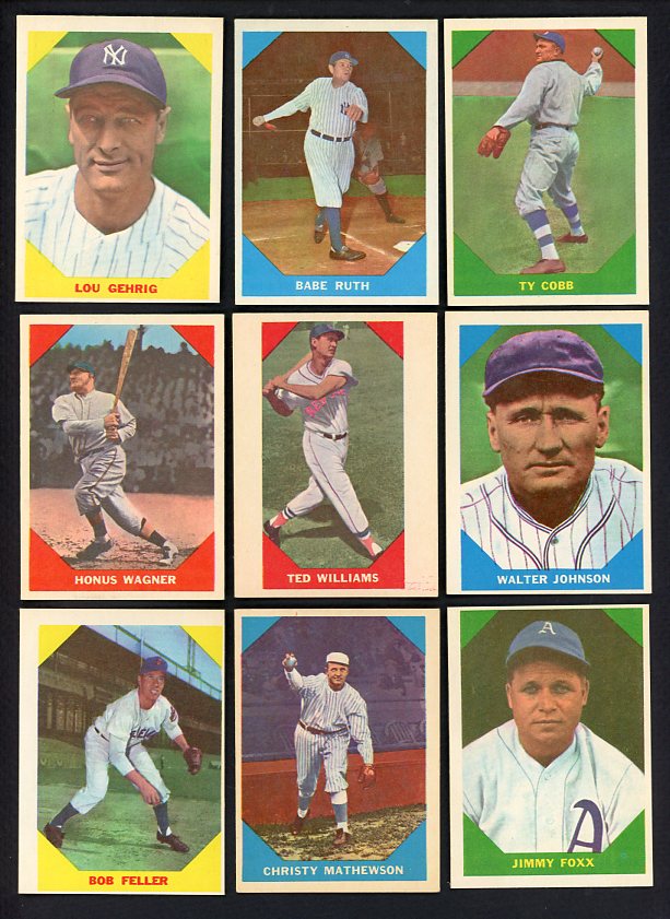 1960 Fleer Baseball Complete Set EX-MT/NR-MT Ruth Gehrig Cobb 517286