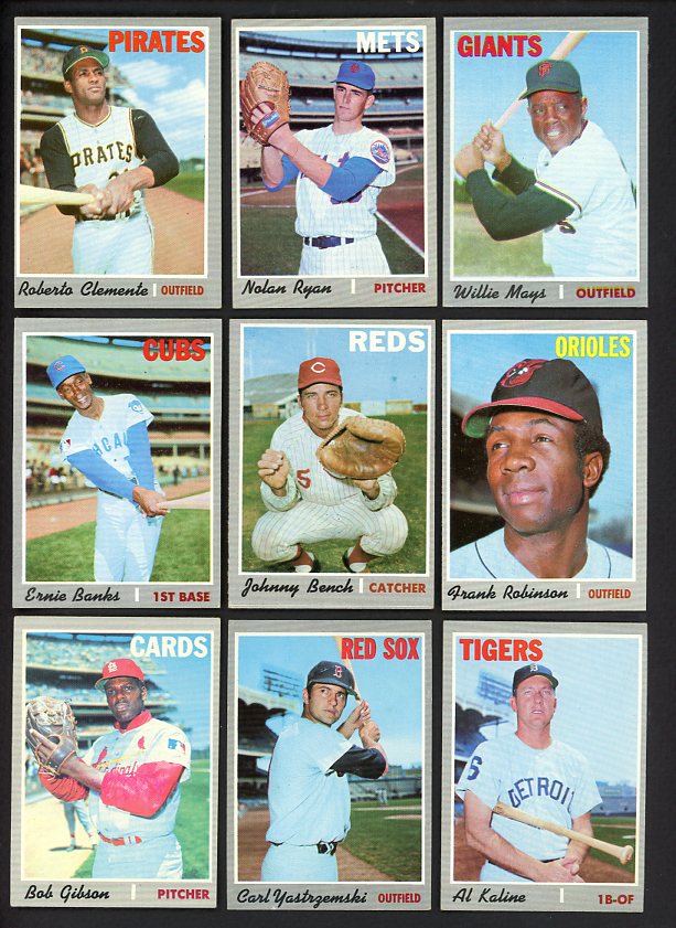 1970 Topps Baseball Complete Set EX+/EX-MT Ryan Munson Mays 517287