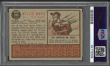 1962 Topps Baseball #300 Willie Mays Giants PSA 2 GD 517297