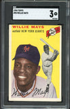 1954 Topps Baseball #090 Willie Mays Giants SGC 3 VG 517313