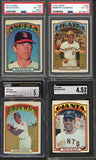 1972 Topps Baseball Complete Set EX+ Clemente Mays Aaron 517354