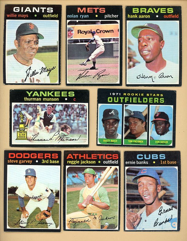 1971 Topps Baseball Complete Set VG-EX Clemente Ryan Aaron 517355