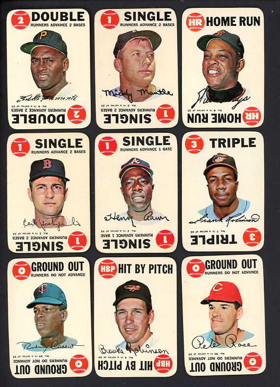 1968 Topps Baseball Game Complete Set EX-MT Mantle Mays Aaron 517363