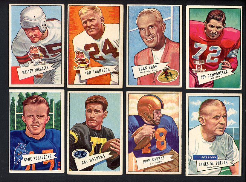 1952 Bowman Large Football Set Lot 33 Diff VG-EX 517372