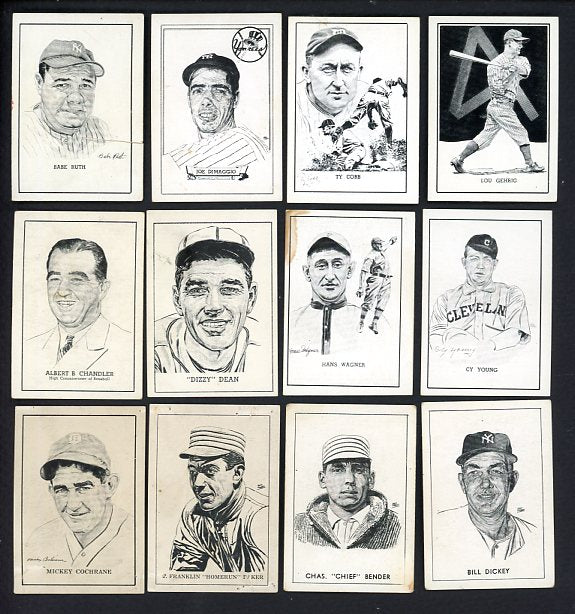 1950-56 Callahan Baseball Complete Set DiMaggio Chandler 517376