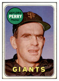 1969 Topps Baseball #485 Gaylord Perry Giants VG-EX White Letter 517391