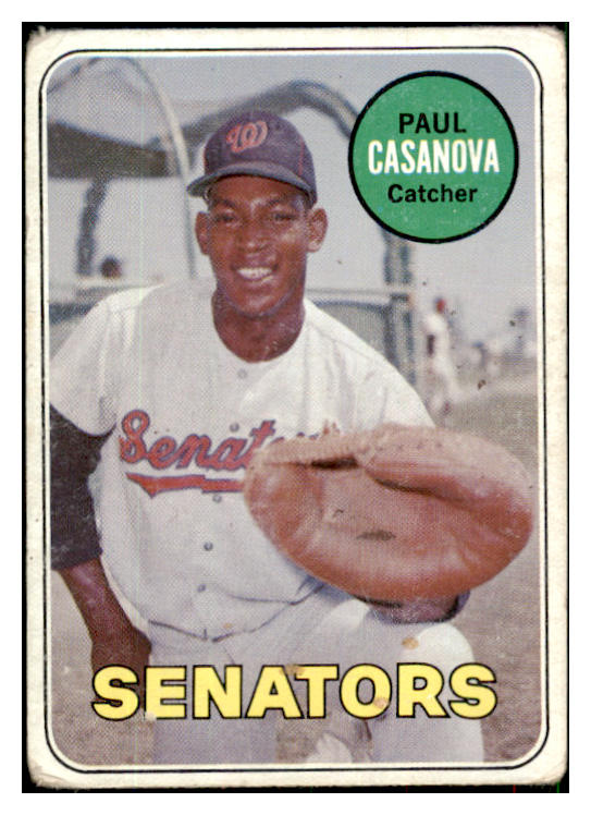 1969 Topps Baseball #486 Paul Casanova Senators VG White Letter 517396