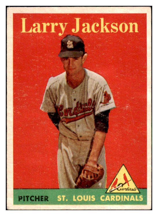 1958 Topps Baseball #097 Larry Jackson Cardinals VG-EX Yellow Letter 517414