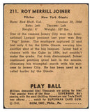 1940 Play Ball #211 Pop Joiner Giants VG 517452