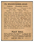 1940 Play Ball #195 Dee Miles A's VG 517453