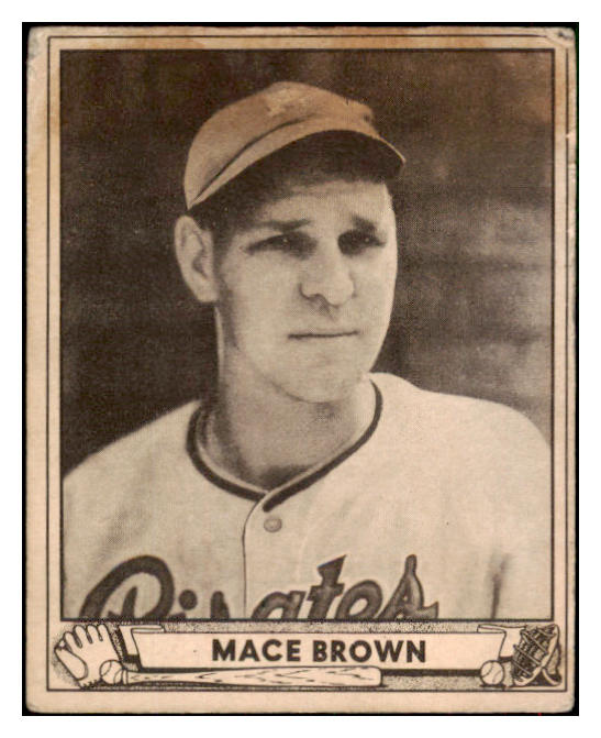 1940 Play Ball #220 Mace Brown Pirates GD-VG 517455