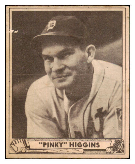 1940 Play Ball #199 Pinky Higgins Tigers GD-VG 517457