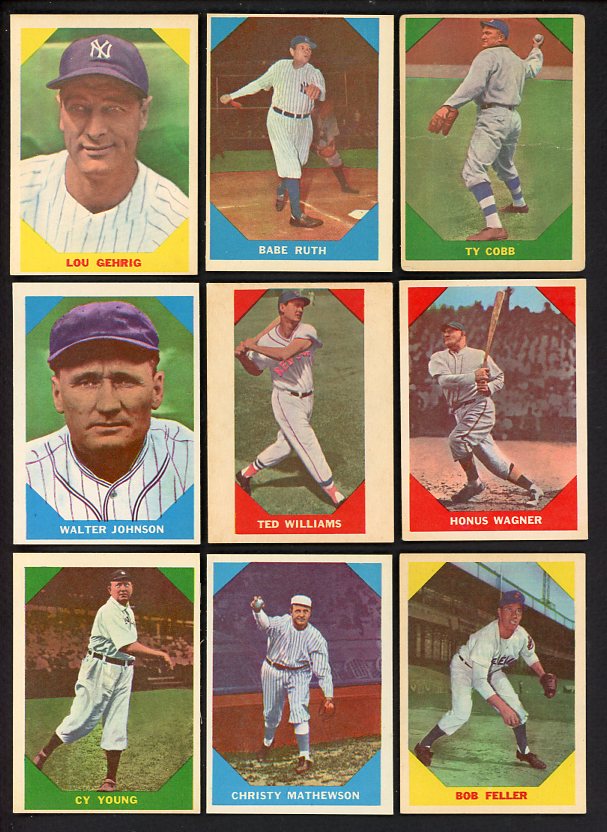 1960 Fleer Baseball Complete Set EX-MT Ruth Cobb Williams 517463