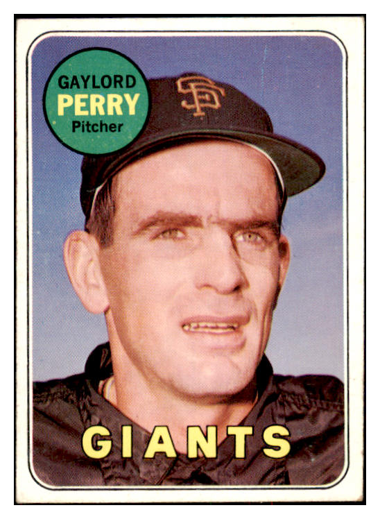 1969 Topps Baseball #485 Gaylord Perry Giants EX 517476