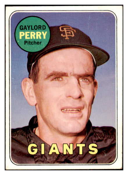 1969 Topps Baseball #485 Gaylord Perry Giants EX 517476