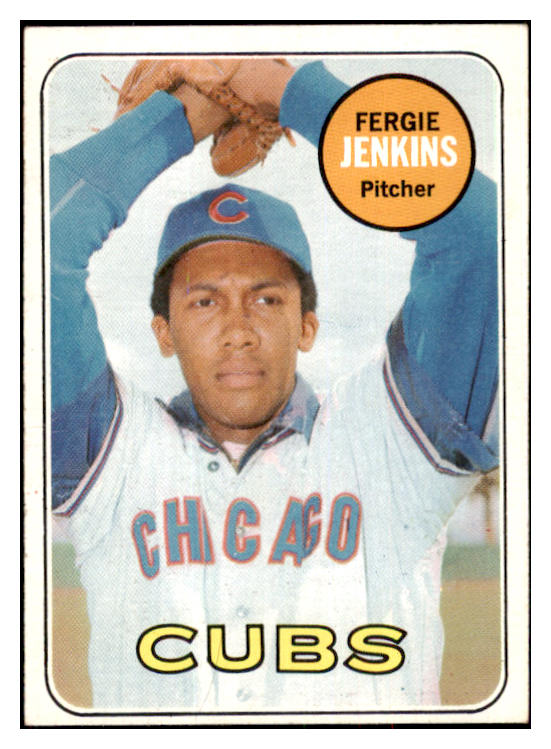 1969 Topps Baseball #640 Fergie Jenkins Cubs EX-MT 517479