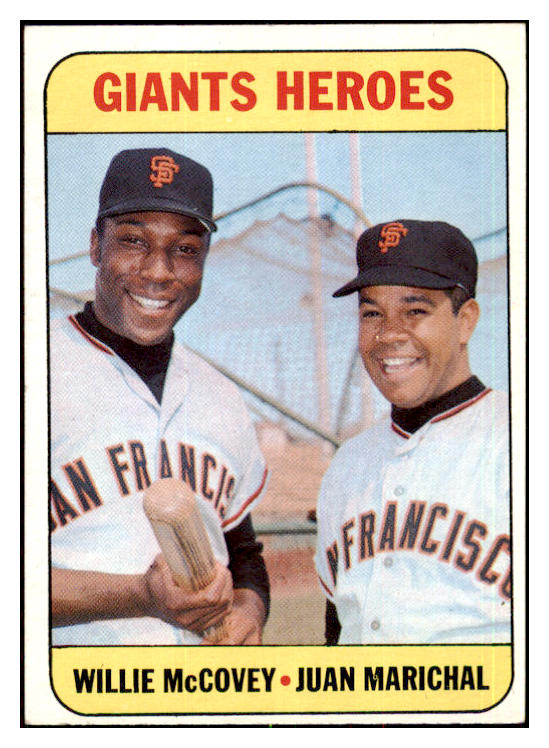 1969 Topps Baseball #572 Willie McCovey Juan Marichal EX-MT 517481