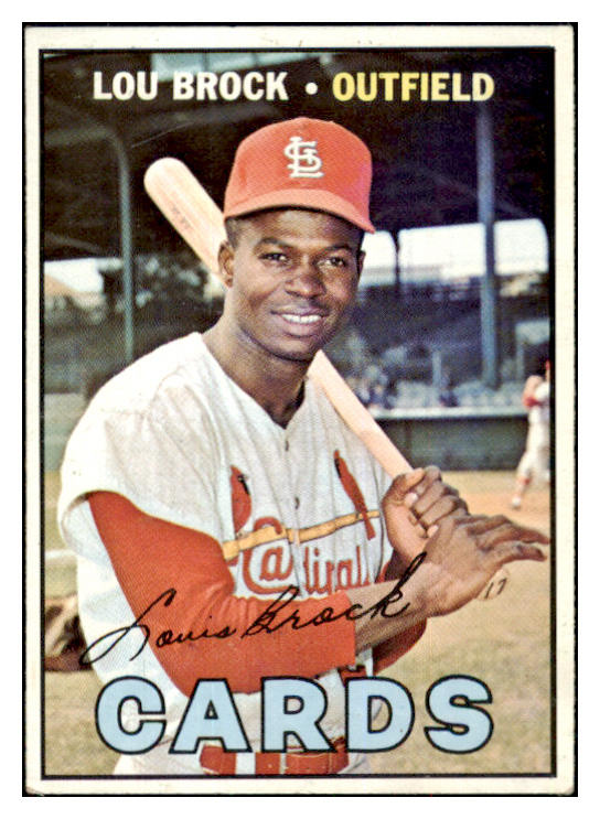 1967 Topps Baseball #285 Lou Brock Cardinals EX+/EX-MT 517493